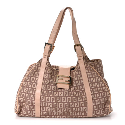 Fendi Zucchino Vitello Shoulder Bag Cipria Teint 1 of 12