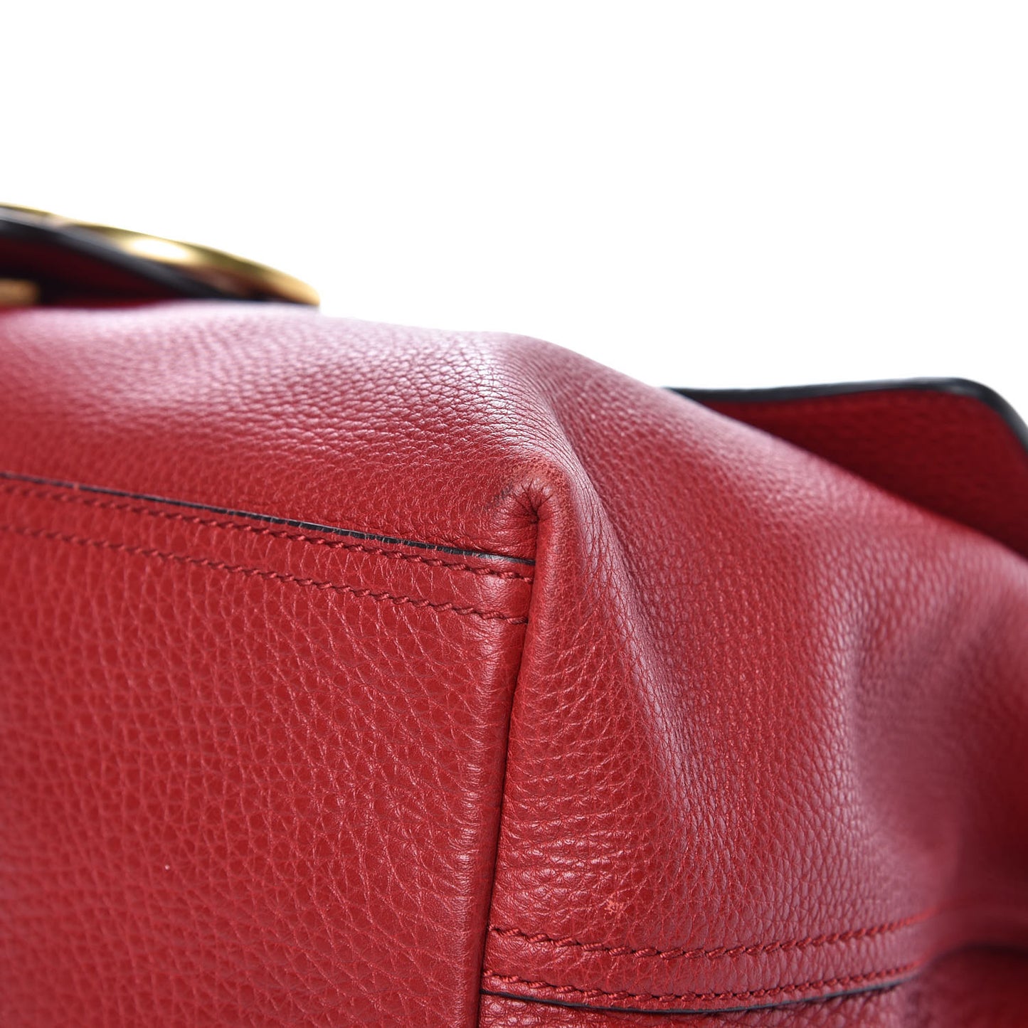 Cellarius Calfskin Large GG Marmont Shoulder Bag Vulcanic Red