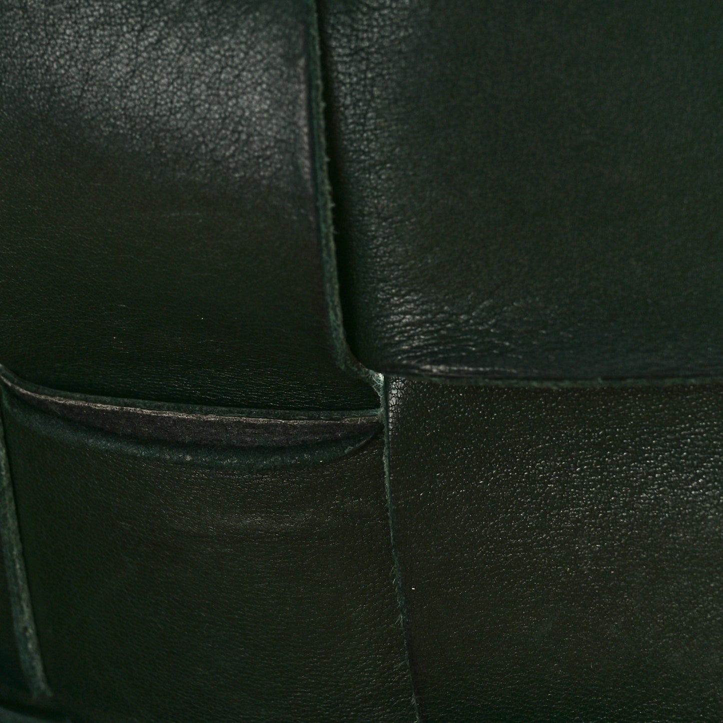 Grained Calfskin Maxi Intrecciato Cassette Crossbody Bag Raintree Green