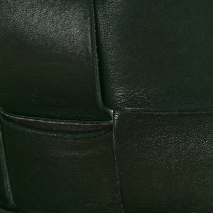 Bottega Veneta Grained Calfskin Maxi Intrecciato Cassette Crossbody Bag Raintree Green 11 of 12