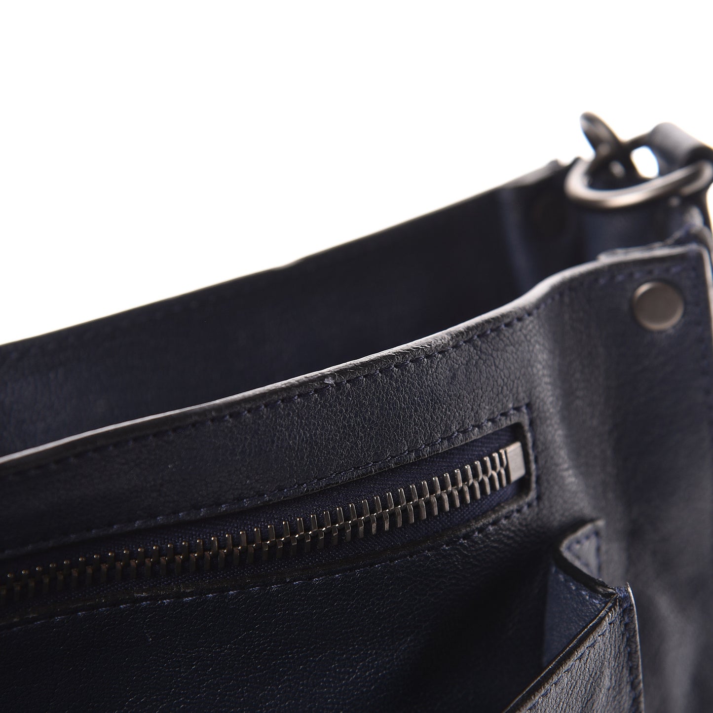 Lambskin Fringe Medium PS1 Satchel Midnight