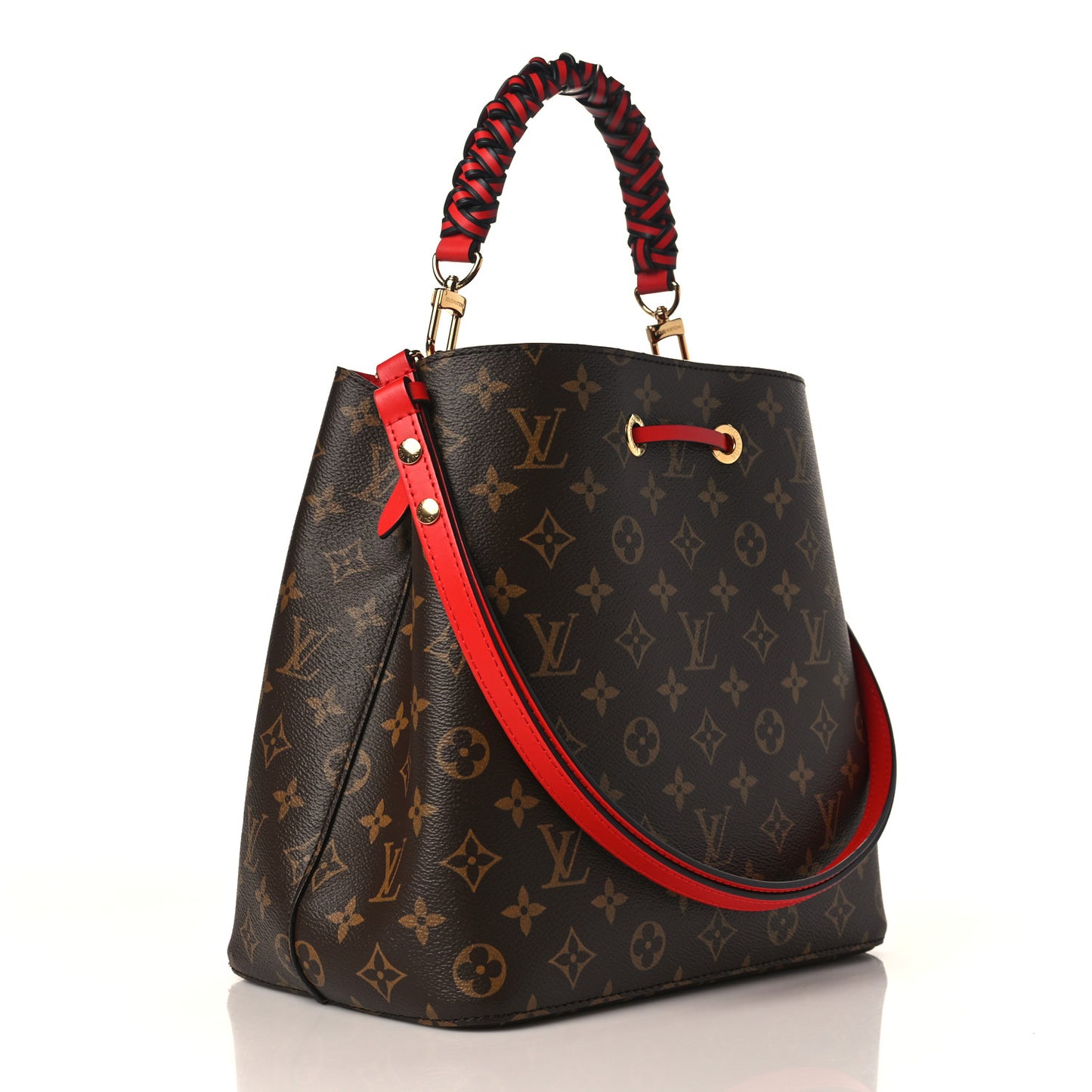 Monogram Braided Neonoe Coquelicot
