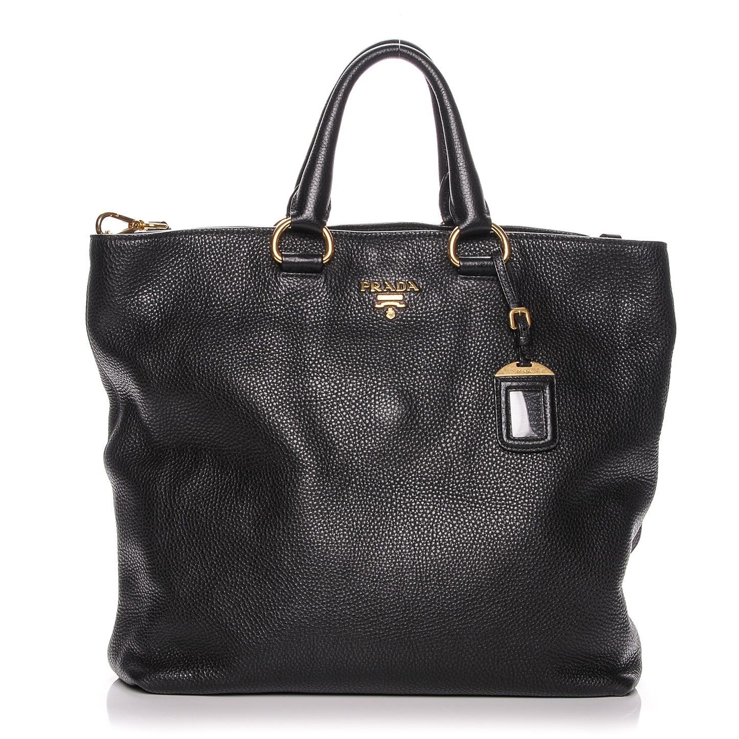 Vitello Daino Tote Nero Black