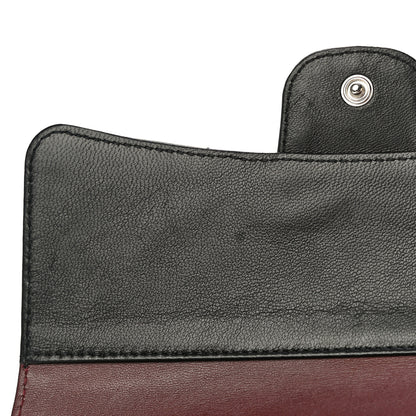 Chanel Lambskin Quilted Large Gusset Flap Wallet Black 13 of 24