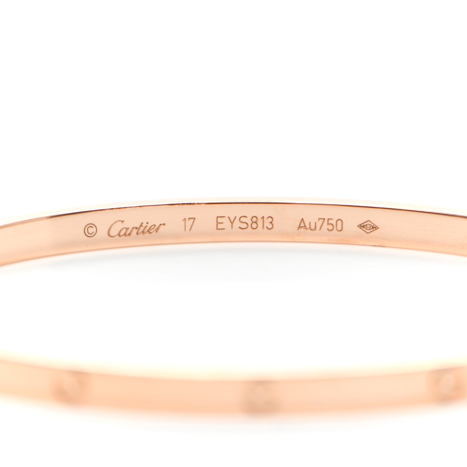 Cartier 18K Pink Gold Small LOVE Bracelet 17 4 of 5