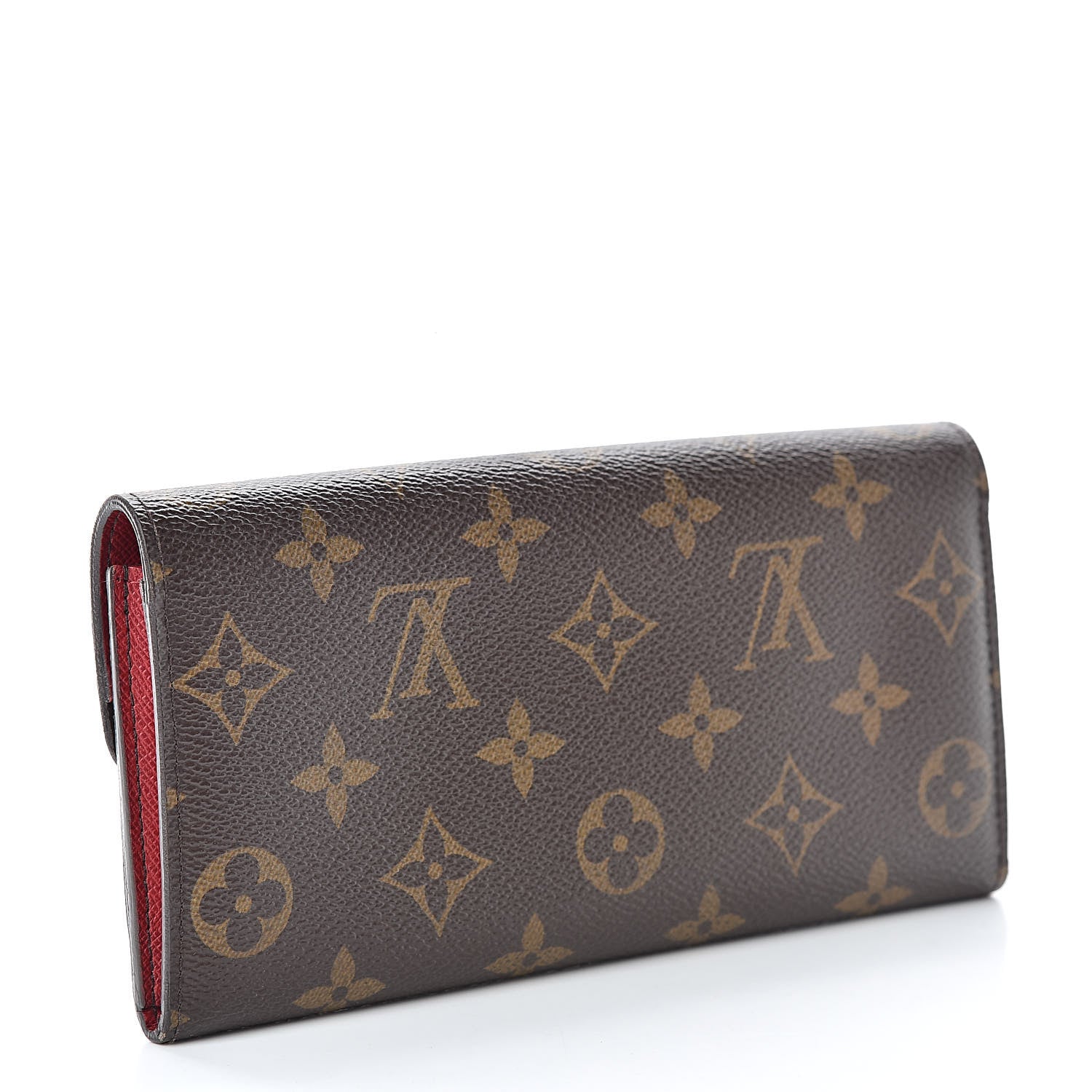 Louis Vuitton Monogram Emilie Wallet Red 3 of 9