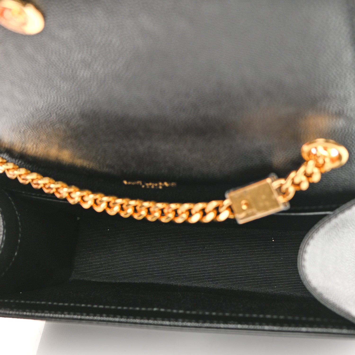 Saint Laurent Grain De Poudre Small Monogram Kate Satchel Black 5 of 10