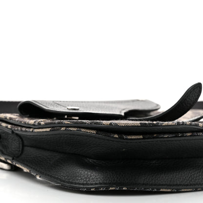 Christian Dior Oblique Saddle Messenger Pouch Beige Black 9 of 10