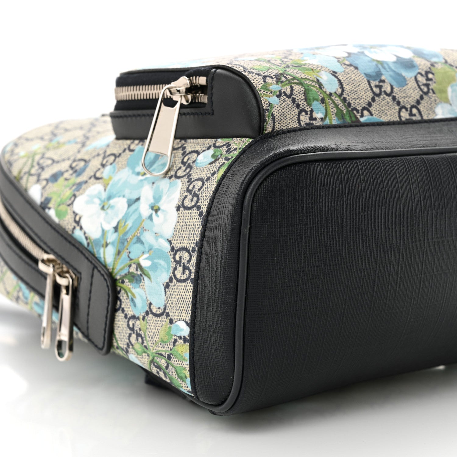 Gucci GG Supreme Monogram Blooms Small Day Backpack Blue 9 of 10