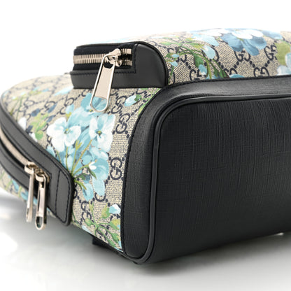 Gucci GG Supreme Monogram Blooms Small Day Backpack Blue 9 of 10