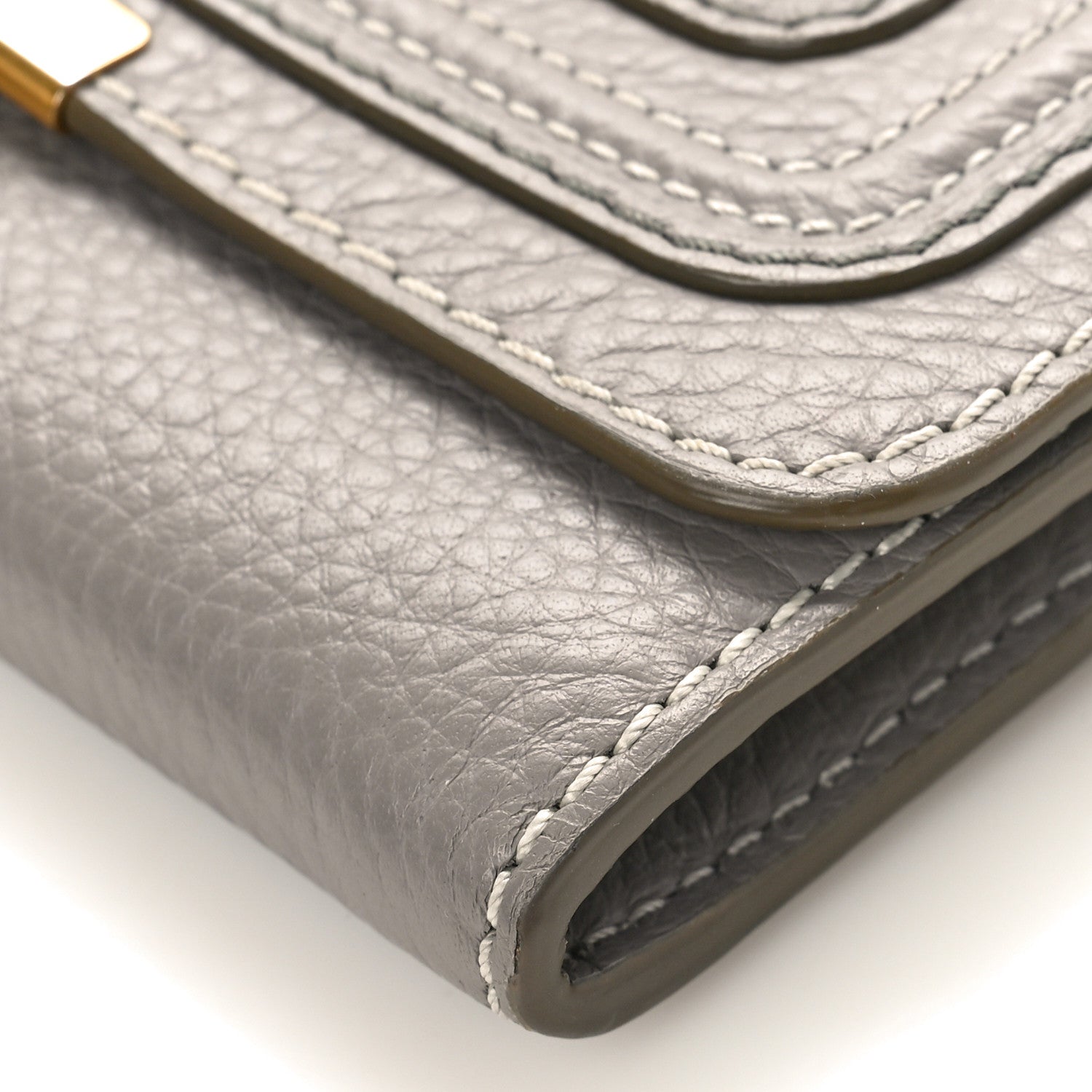 Chloe Calfskin Marcie Continental Flap Wallet Cashmere Grey 8 of 8