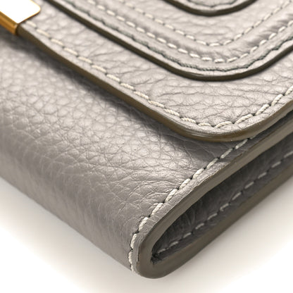 Chloe Calfskin Marcie Continental Flap Wallet Cashmere Grey 8 of 8