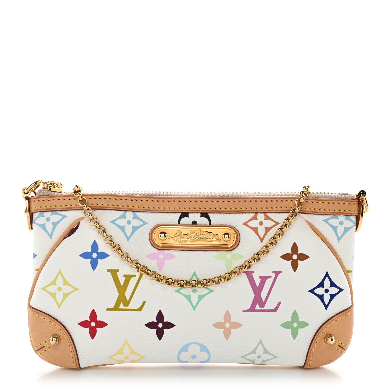 Louis Vuitton Monogram Multicolor Pochette Milla MM White 1 of 10