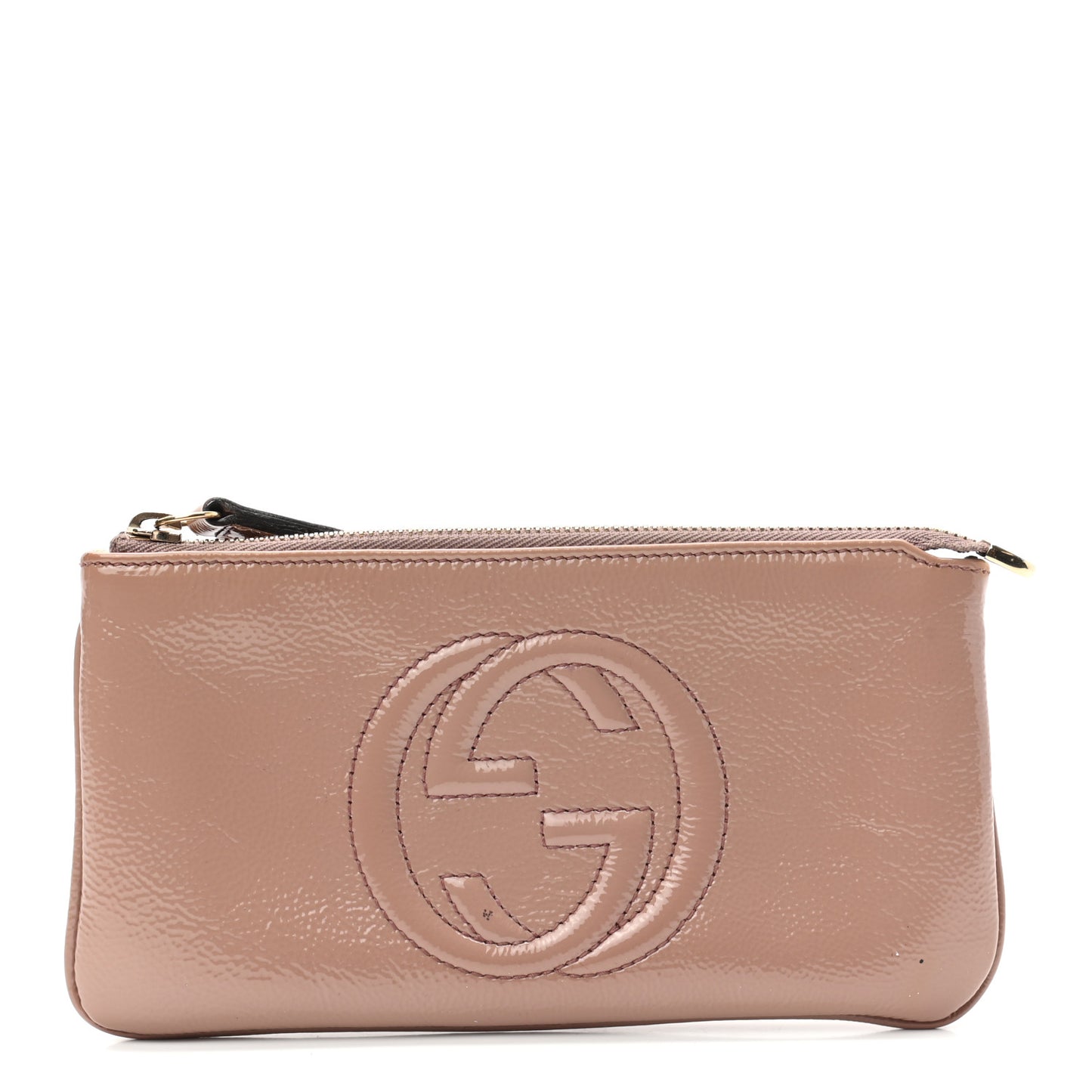 Patent Soho Wristlet Dark Cipria