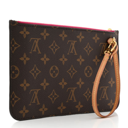 Louis Vuitton Monogram Neverfull MM GM Pochette Fuchsia 3 of 7