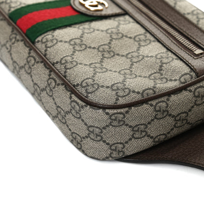 Gucci Soft GG Supreme Monogram Medium Ophidia Belt Bag Dark Brown 12 of 15