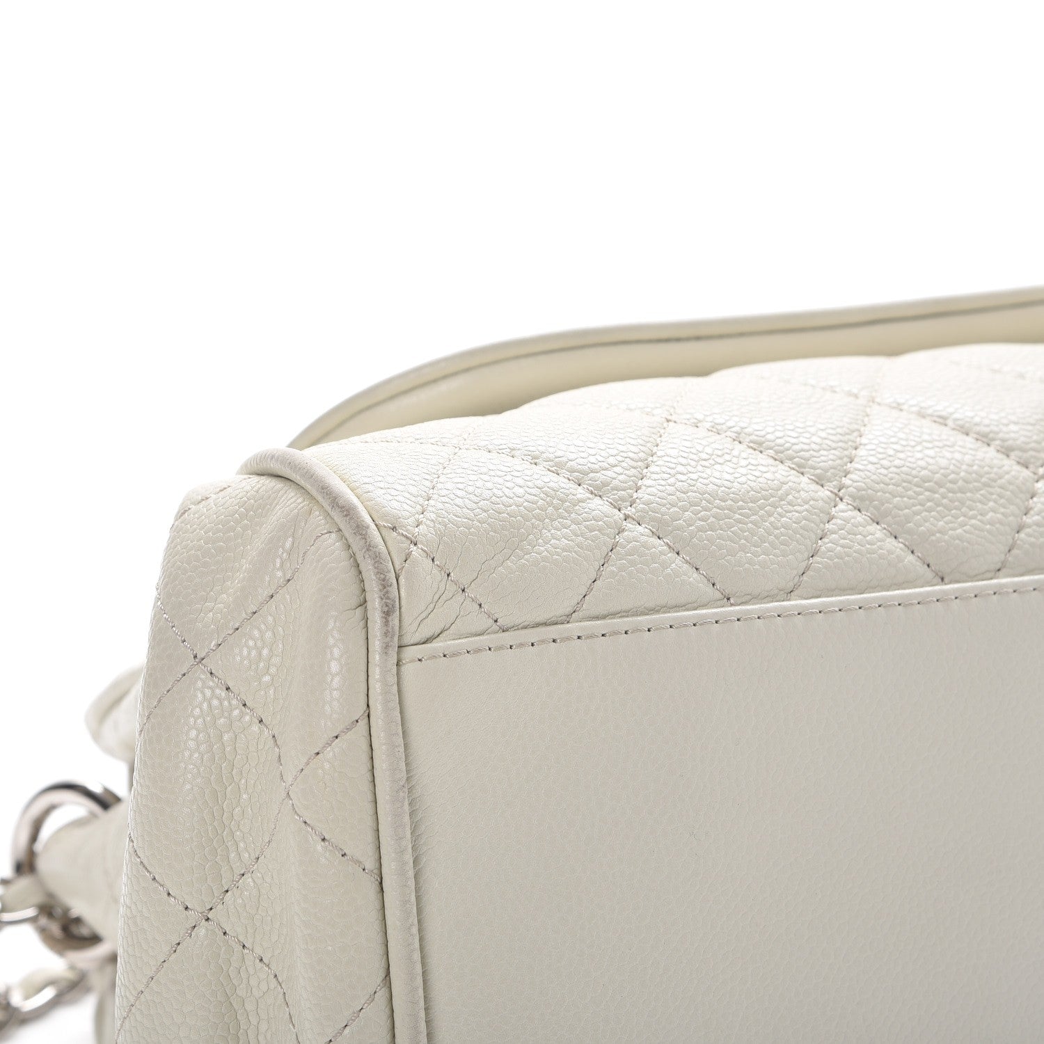 Chanel Caviar Quilted Timeless Accordion Flap White 13 of 17