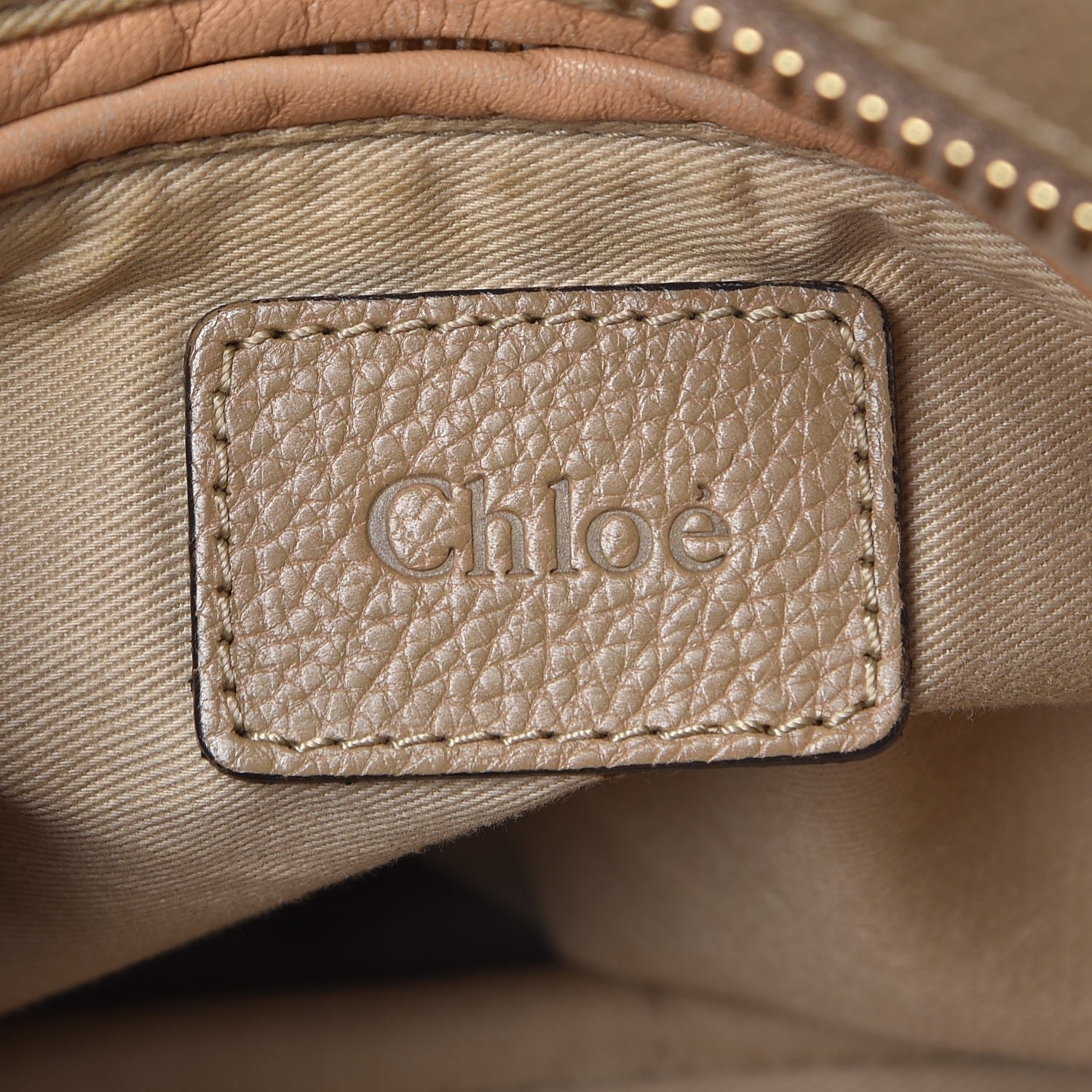 Chloe Calfskin Medium Paraty Barbour Khaki 8 of 13