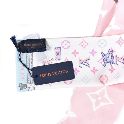 Louis Vuitton Silk Monogram Rodeo Bandeau Rose 2 of 4