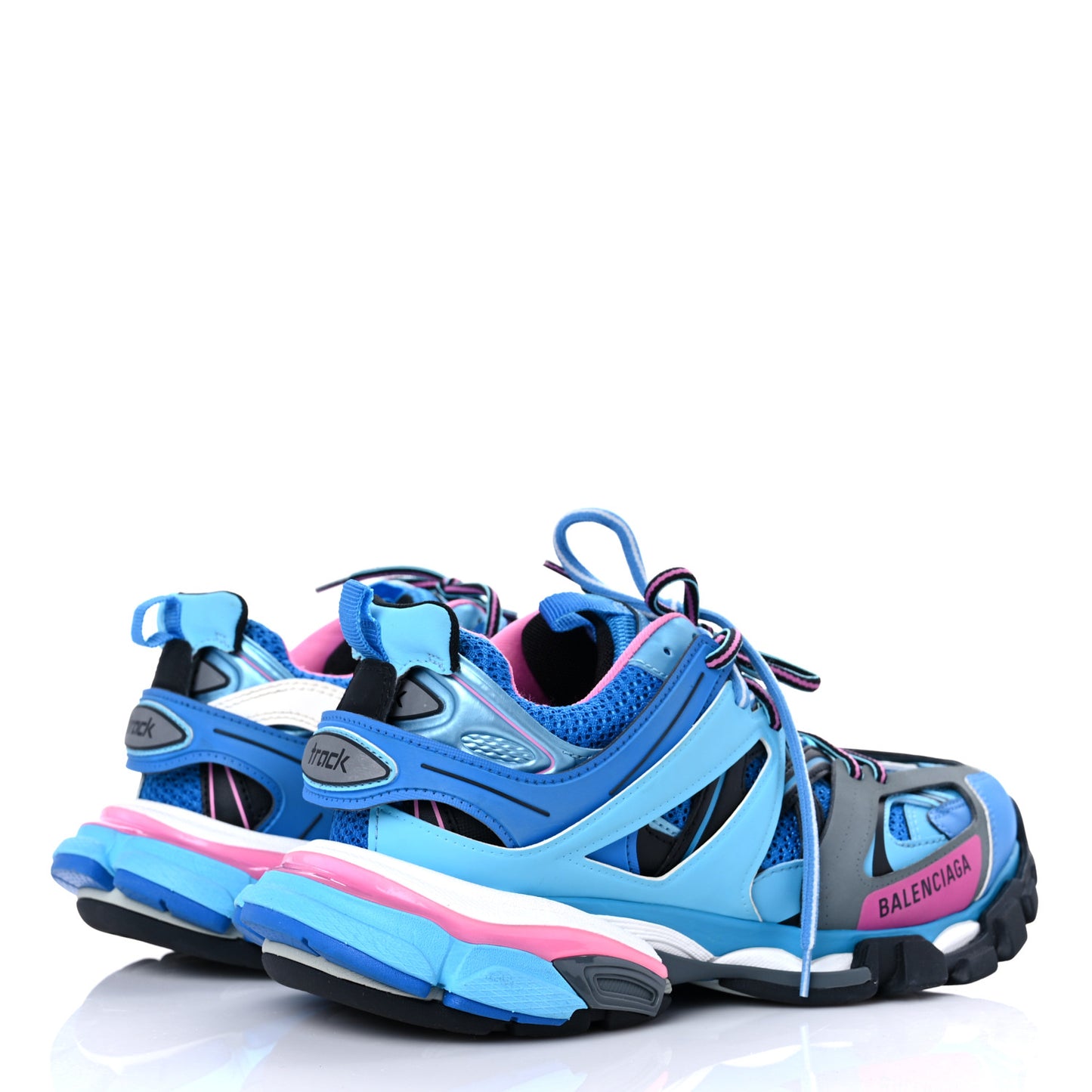 Mesh Nylon Mens Track Sneakers 40 Blue Black