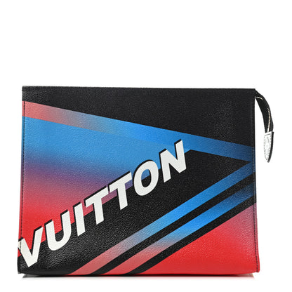 Louis Vuitton Damier Race Toiletry Pouch 26 Black Rose 1 of 7