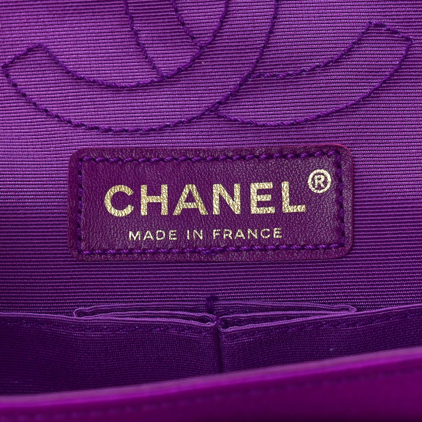Satin Coco's Croc 2.55 Reissue 224 Flap Purple