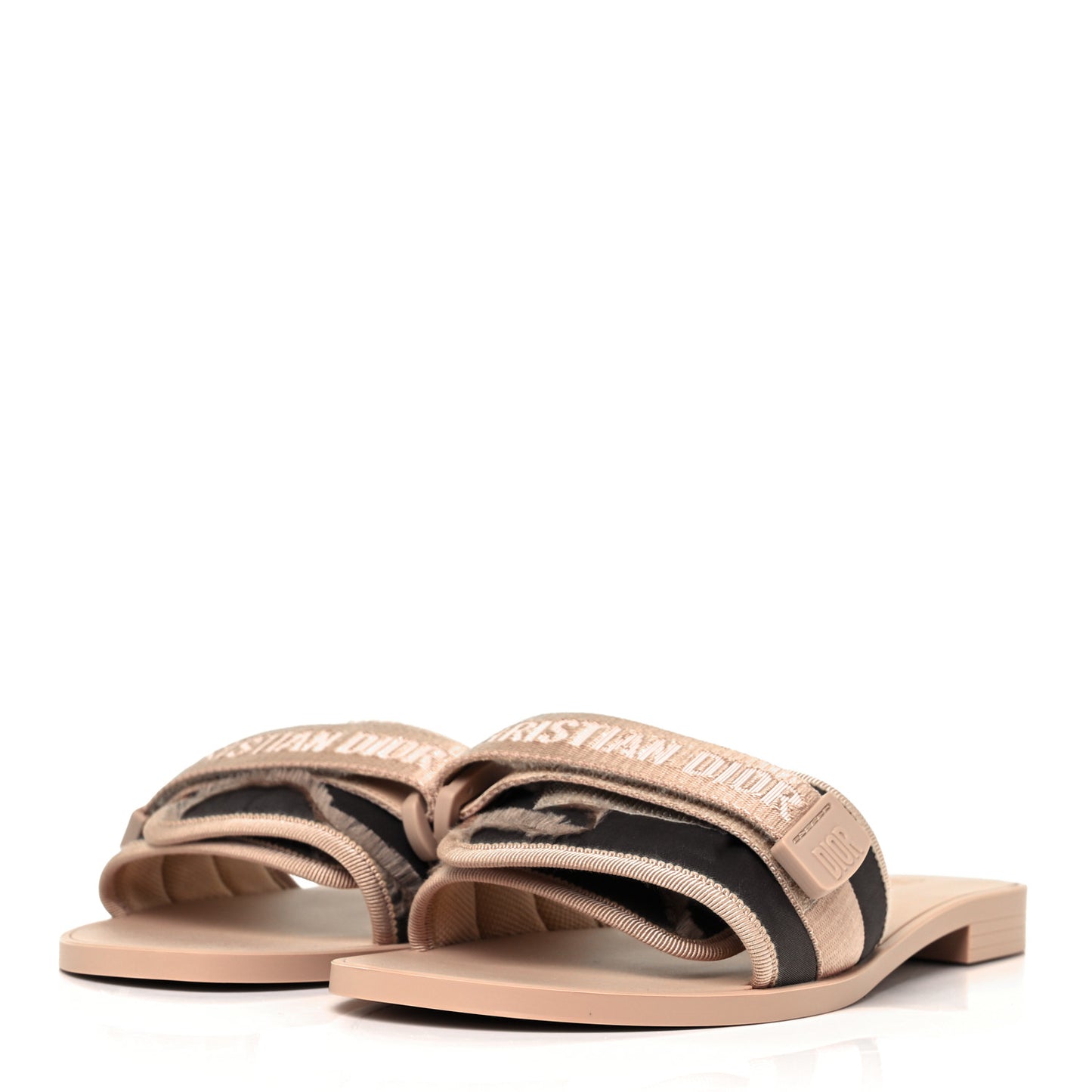 Canvas Nylon Camouflage Dior(e)volution Mule Slide Sandals 41 Nude