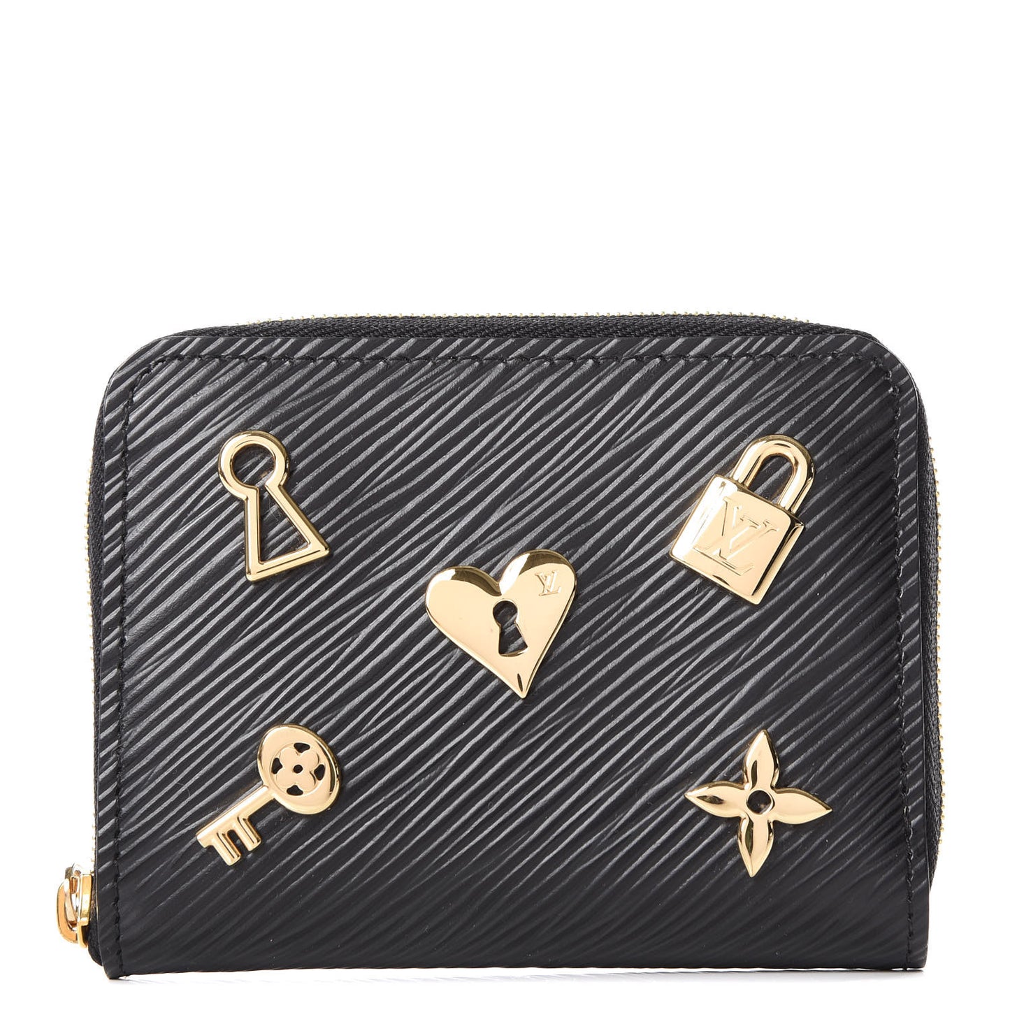 Epi Love Lock Zippy Coin Purse Black