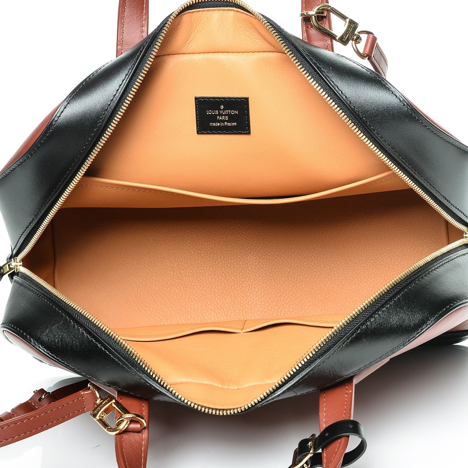 Louis Vuitton Box Calfskin Dora MM Tote Rouille 5 of 8