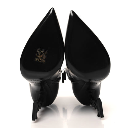 Saint Laurent Calfskin Opyum Ankle Boots 38.5 Black 5 of 8