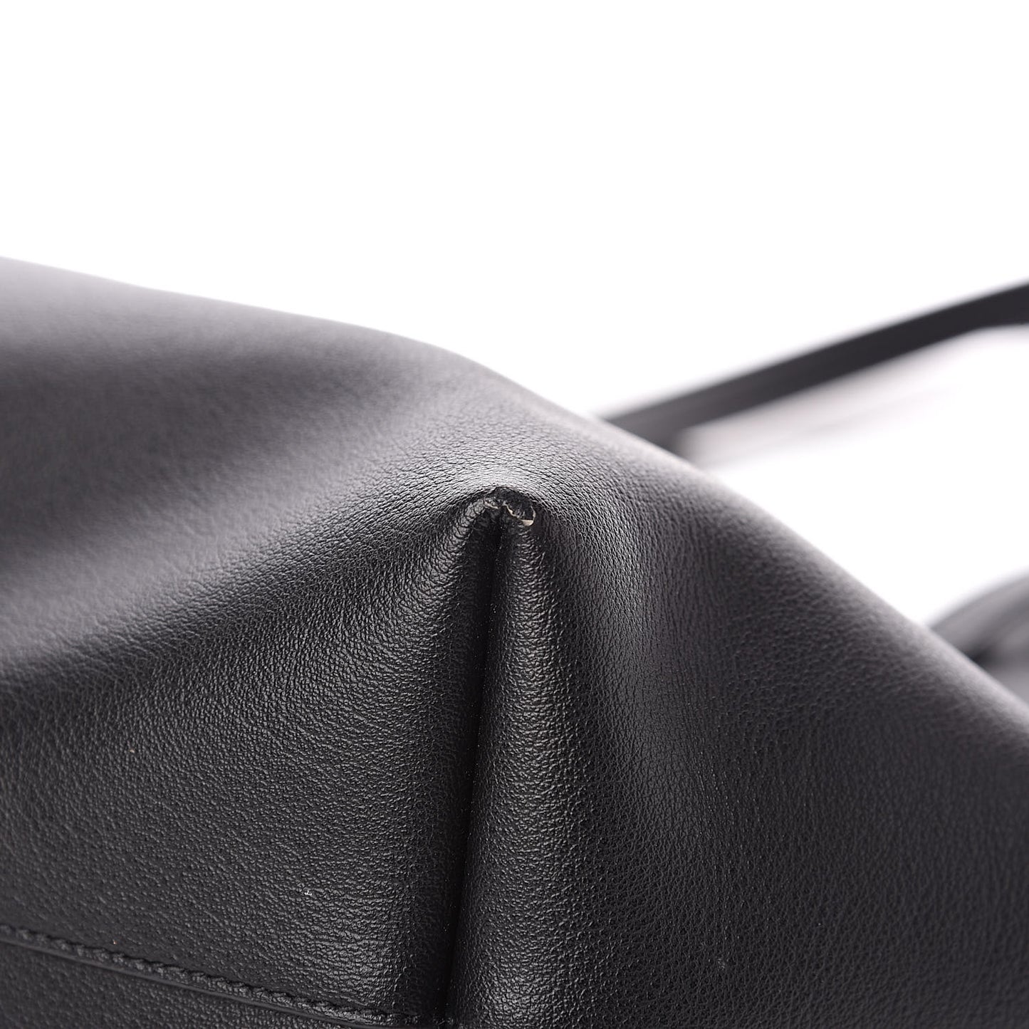 Calfskin Large Shopping Tote Black