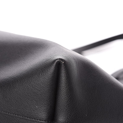 Saint Laurent Calfskin Large Shopping Tote Black 10 of 11