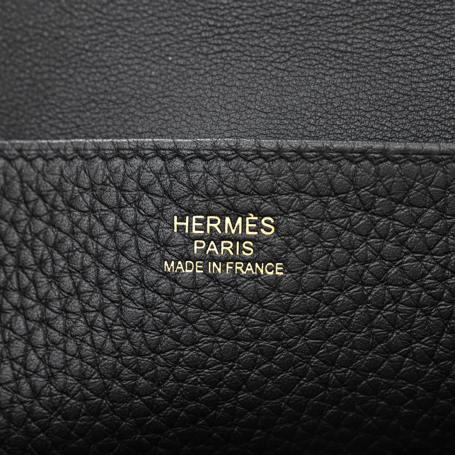 Hermes Taurillon Clemence Halzan 25 Black 6 of 10