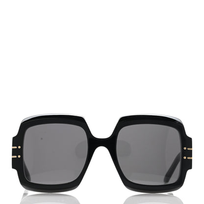 Christian Dior Acetate Diorsignature S1U Square Sunglasses Black 2 of 10