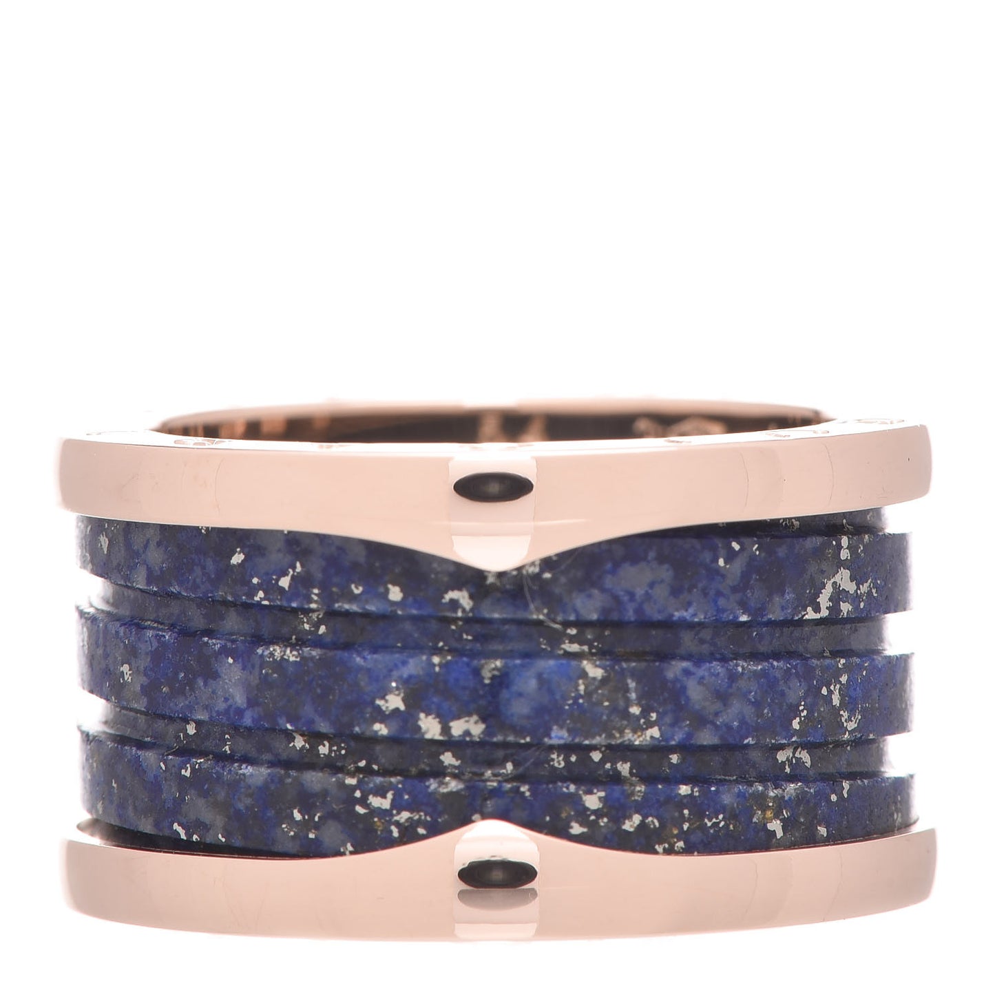 18K Rose Gold Lapis Lazuli B.Zero1 Four-Band Ring 53 6.25