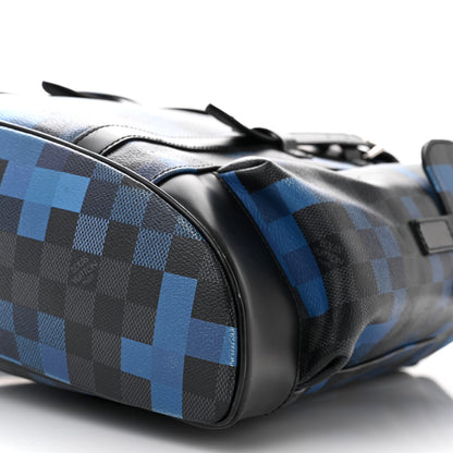 Louis Vuitton Damier Graphite Pixel Christopher PM Backpack Blue 10 of 18