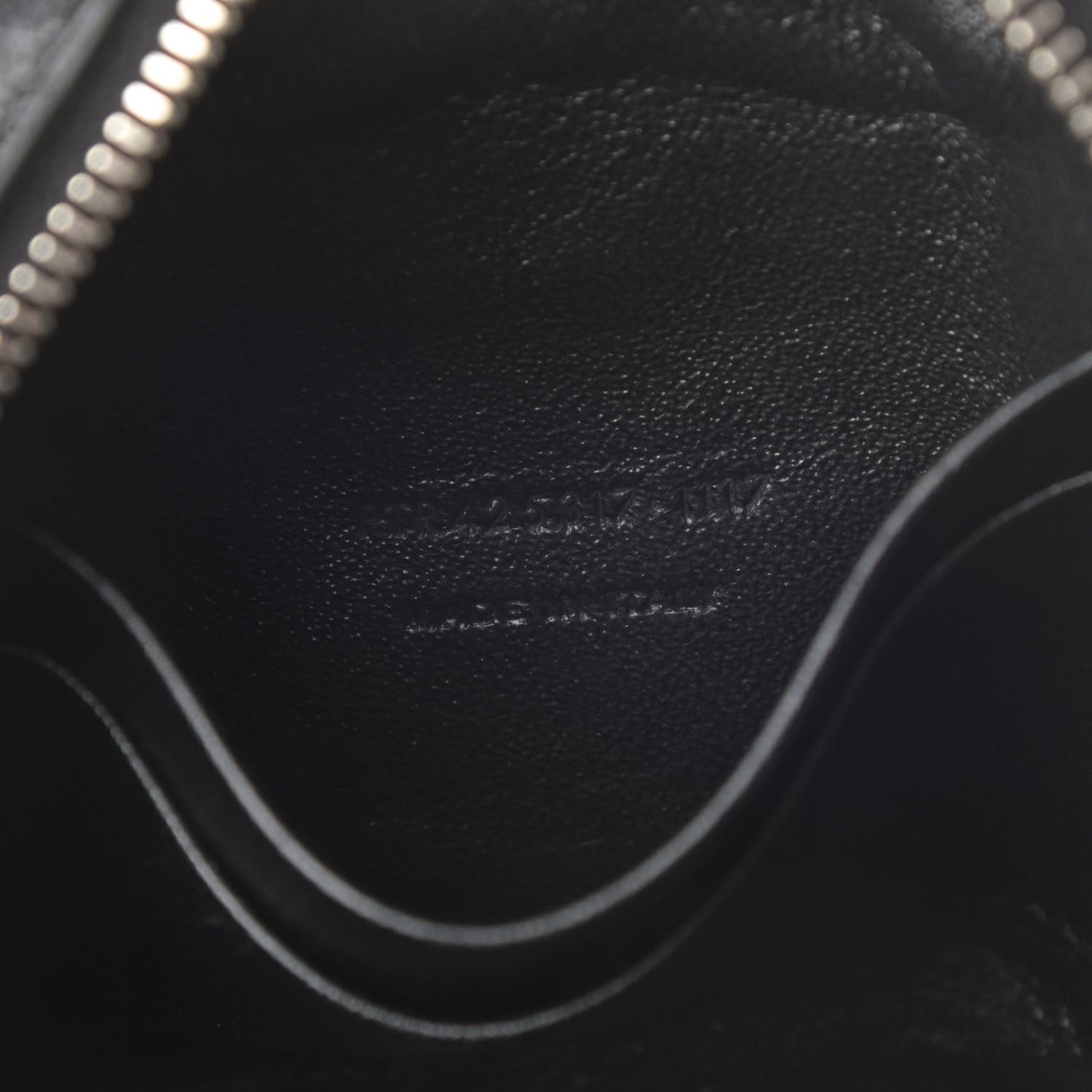 Calfskin Crocodile Embossed Monogram Blogger Bag Black