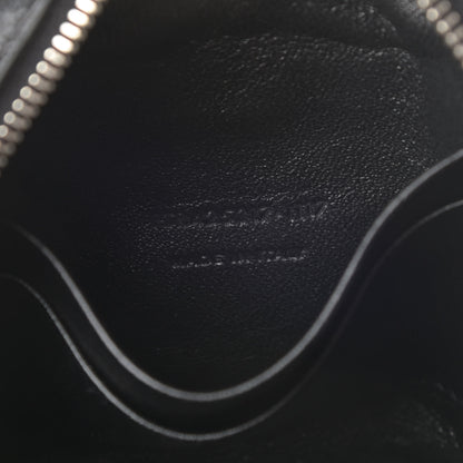 Saint Laurent Calfskin Crocodile Embossed Monogram Blogger Bag Black 7 of 12