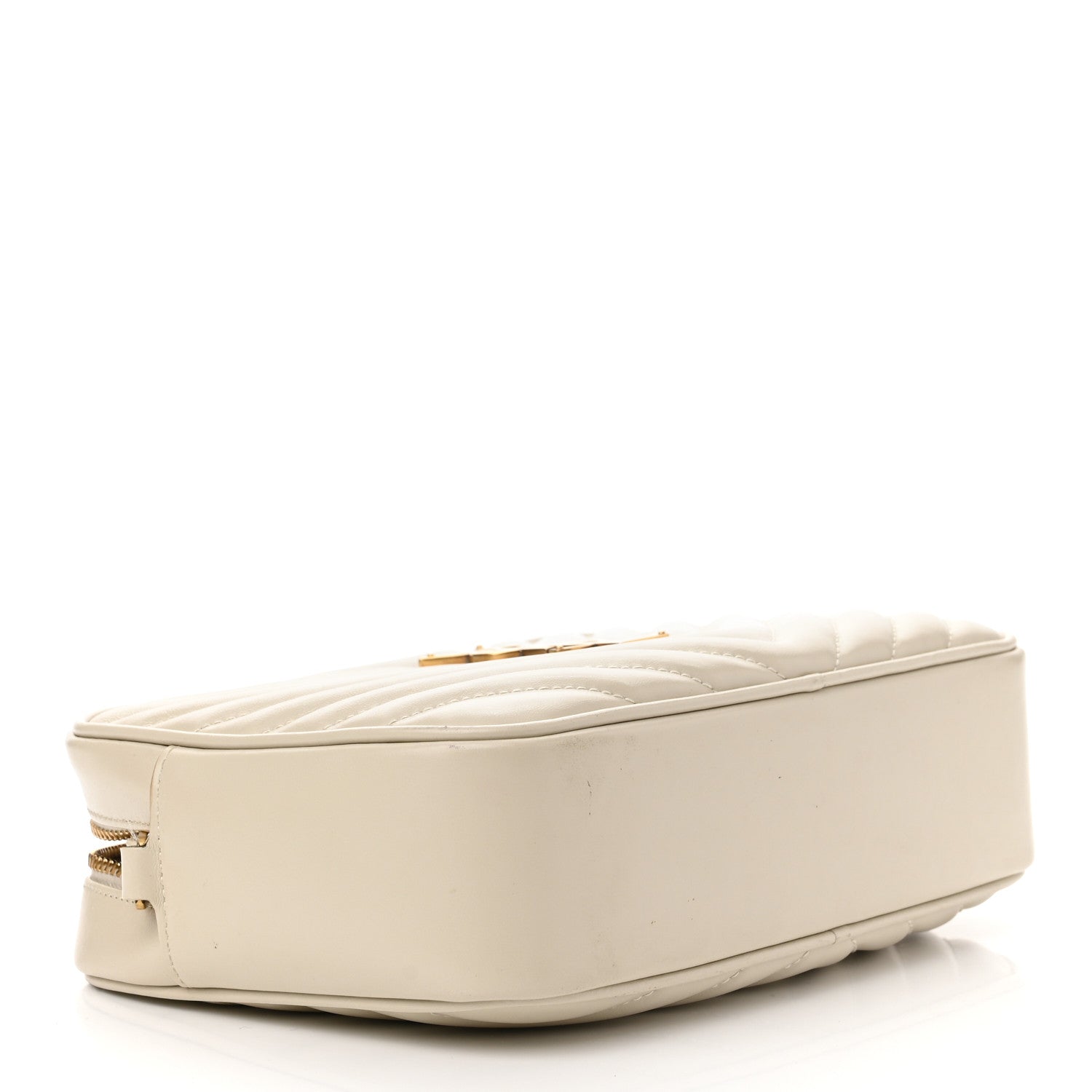 Saint Laurent Calfskin Matelasse Monogram Lou Camera Bag Crema Soft 4 of 13