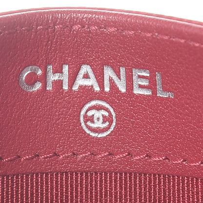 Chanel Caviar Quilted Card Holder Pink 6 of 9