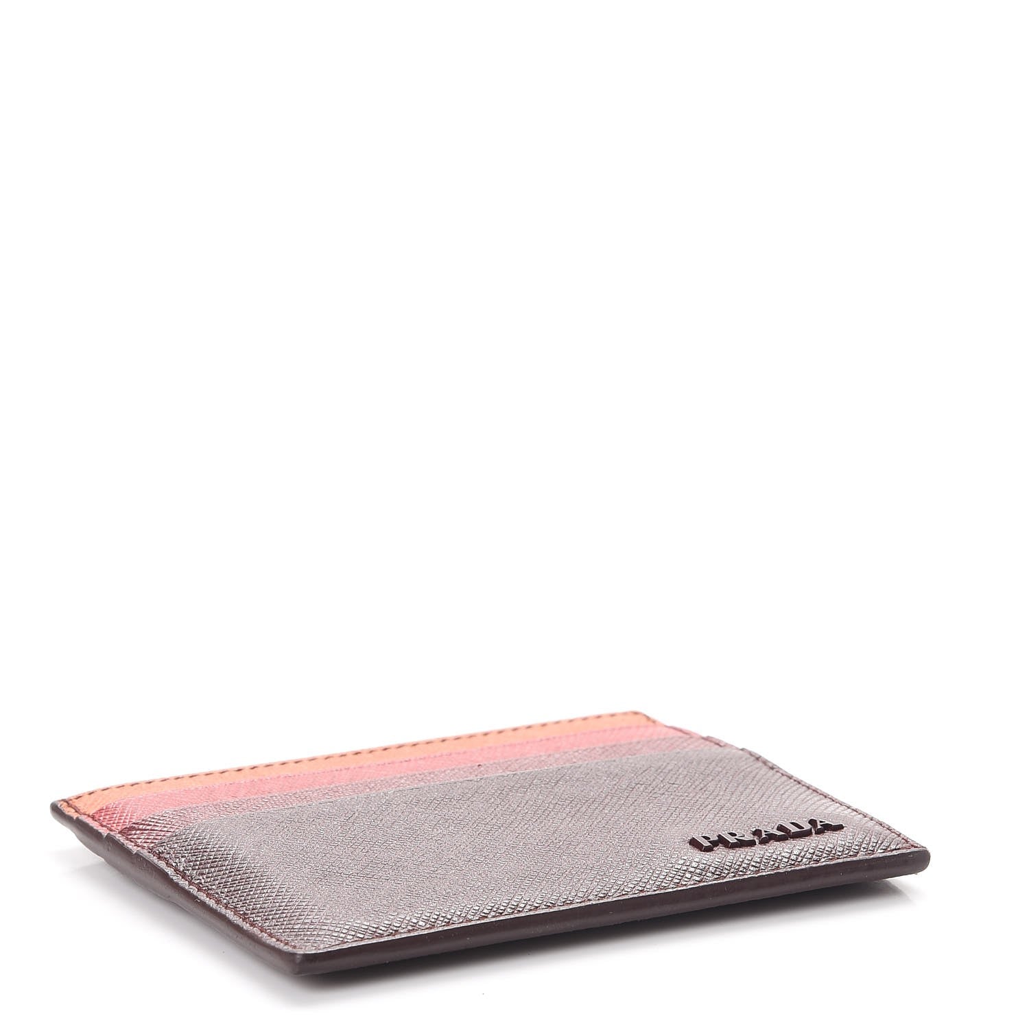 Prada Saffiano Card Case Granato Multicolor 4 of 7