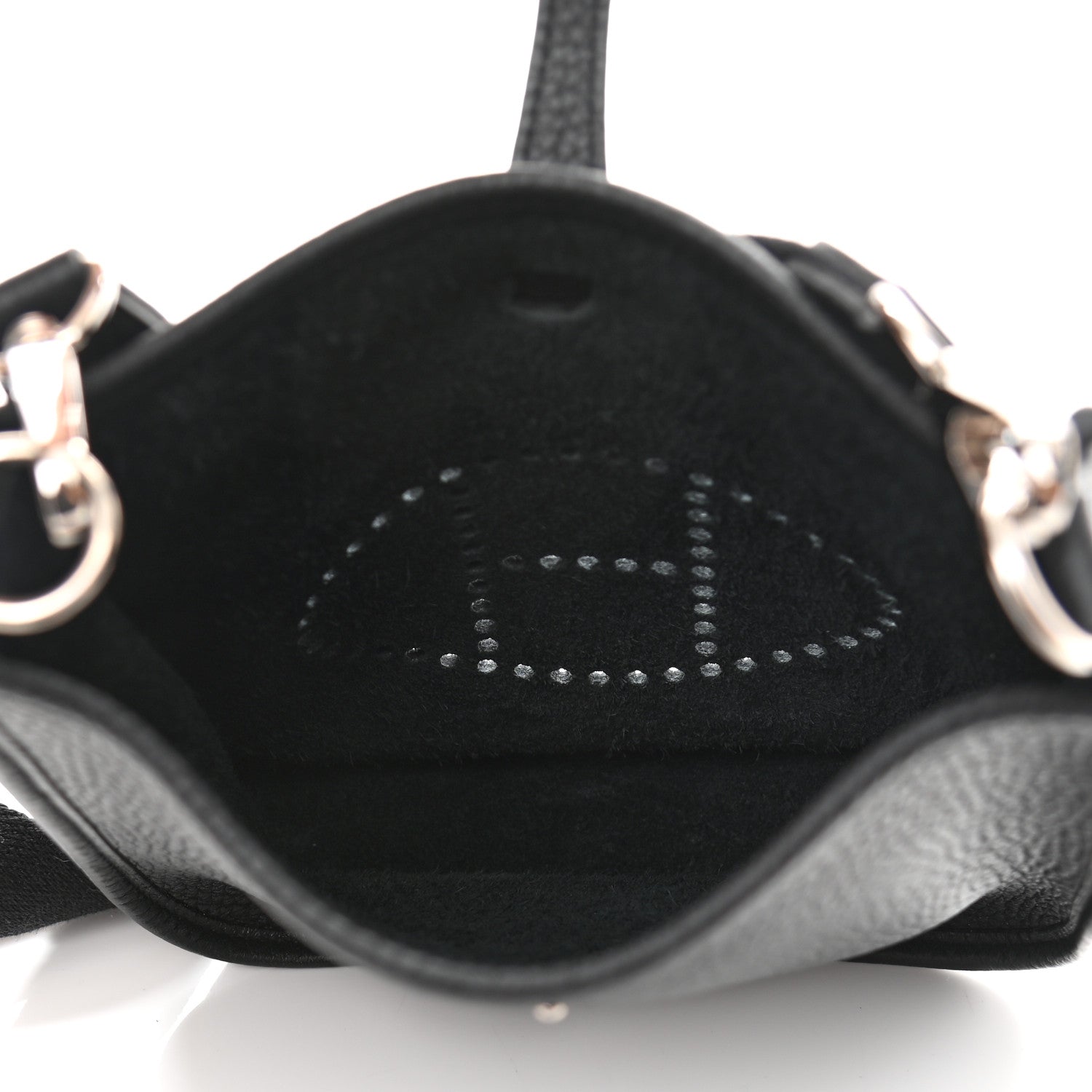 Hermes Taurillon Clemence Evelyne TPM Black 5 of 11