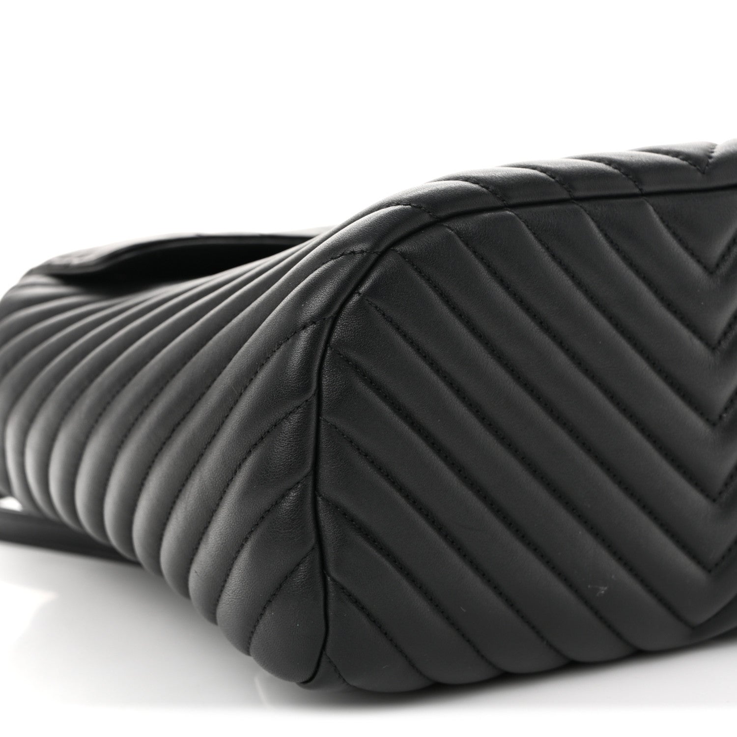 Chanel Calfskin Chevron Quilted Large Urban Spirit Backpack Black 9 of 10