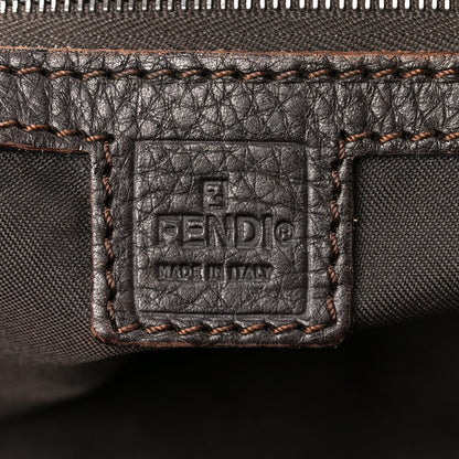 Fendi Velvet Zucca Cuoio Romano Selleria Tote Tobacco Moro 6 of 10