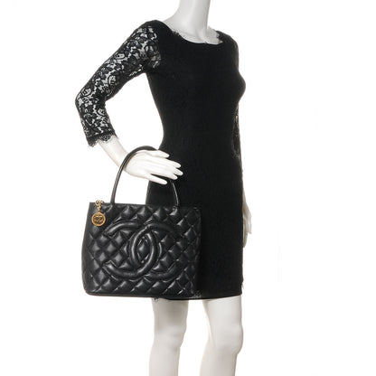 Chanel Caviar Medallion Tote Black 2 of 7