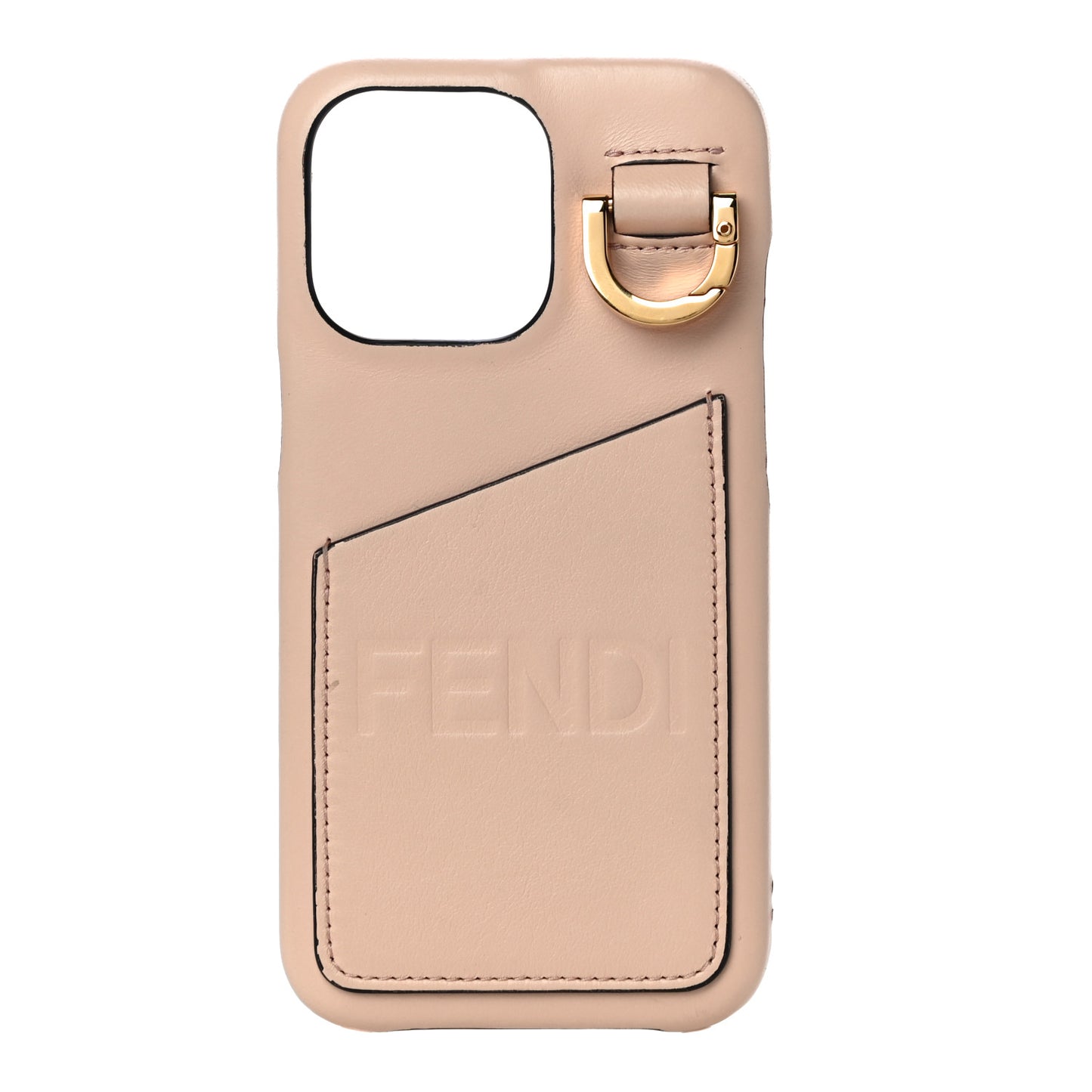 Nappa Logo Card Holder iPhone 13 Case Light Rose