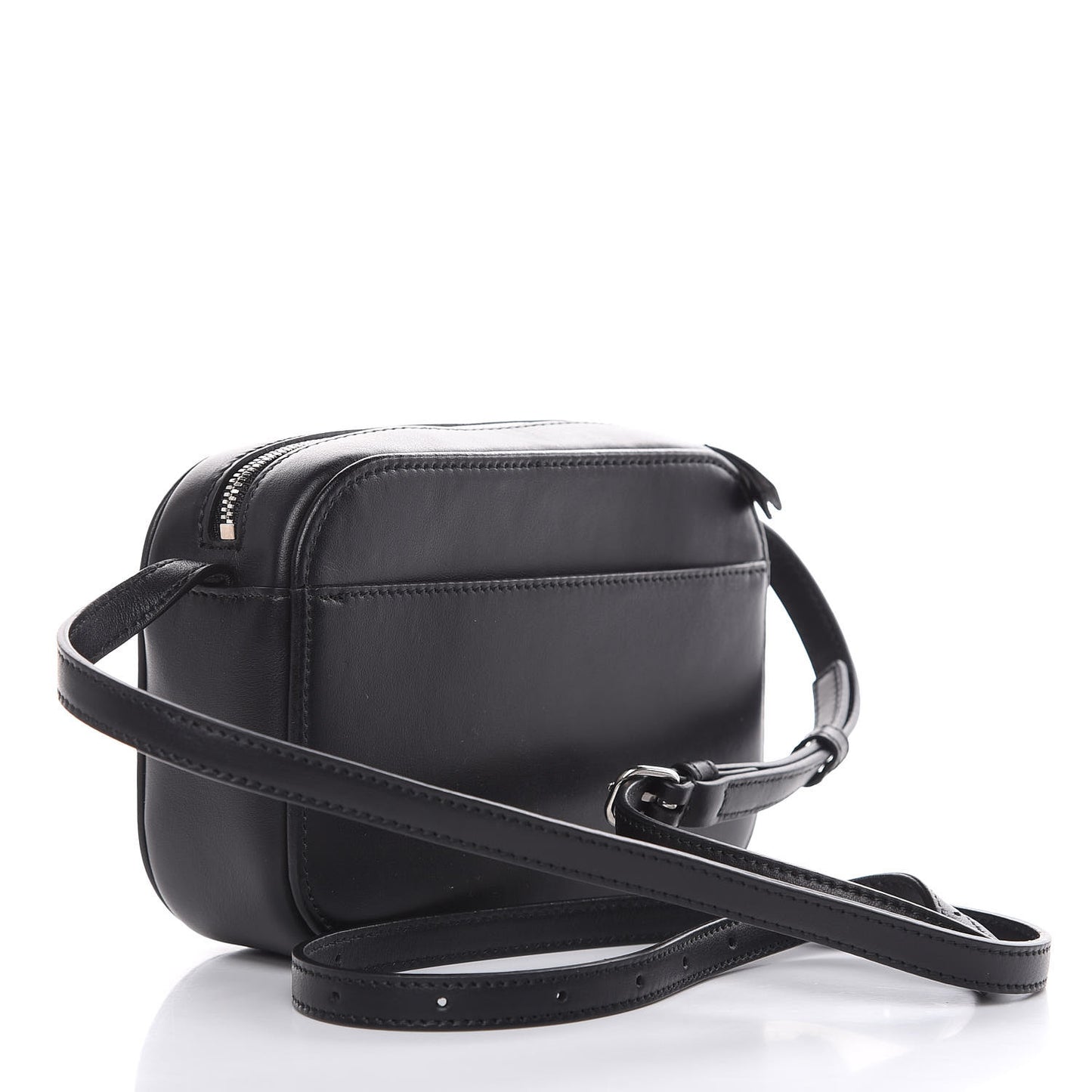 Supple Calfskin Signature Logo XS Everyday Camera Bag Black