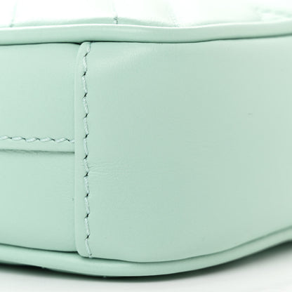Gucci Calfskin Matelasse Mini GG Marmont Crossbody Bag Water Green 9 of 11