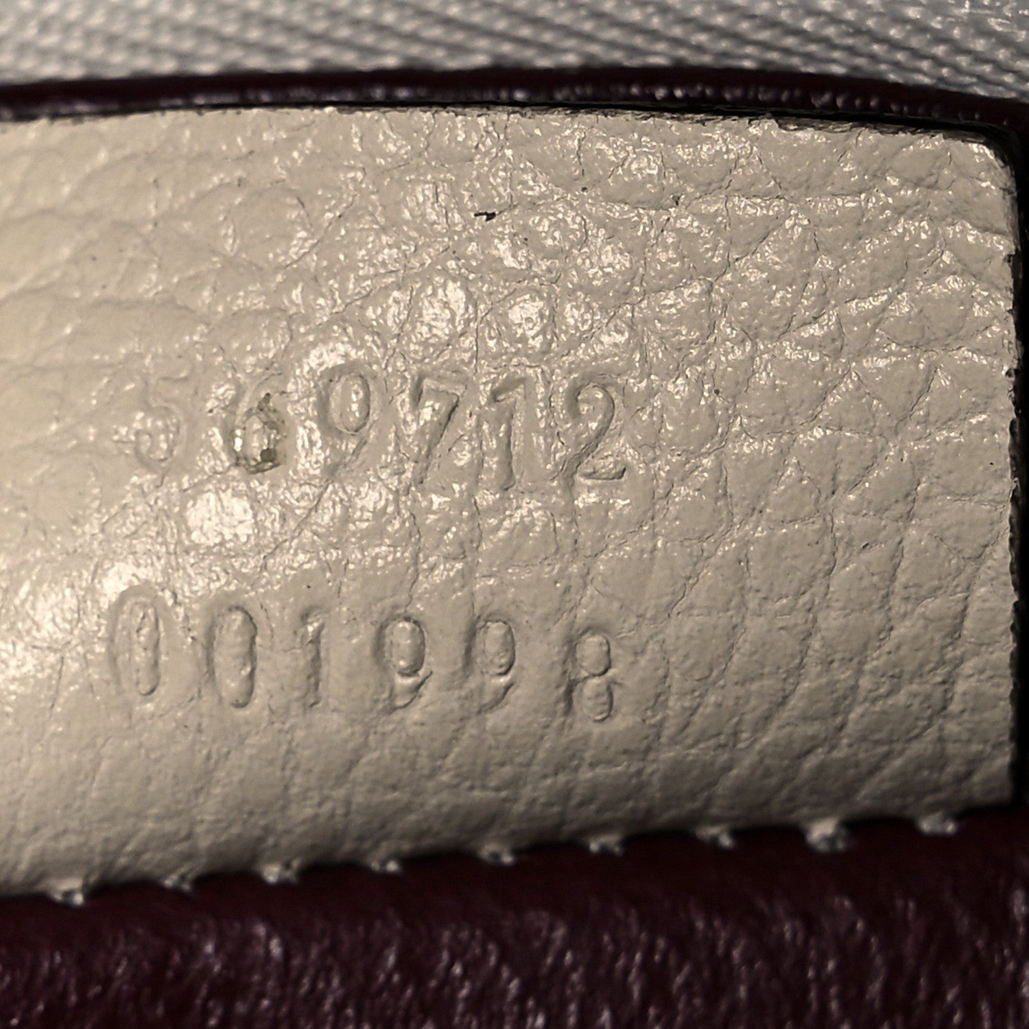 Gucci Grainy Calfskin Small Zumi Top Handle Bag Mystic White 8 of 13