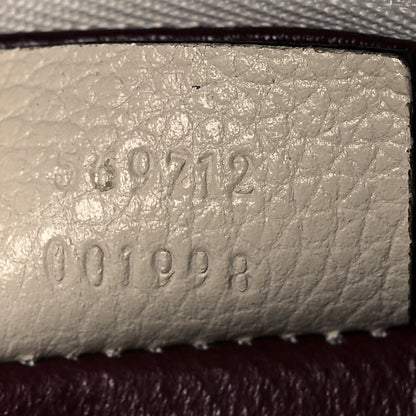 Gucci Grainy Calfskin Small Zumi Top Handle Bag Mystic White 8 of 13